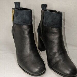 Cole Haan Black Leather & Suede Boots